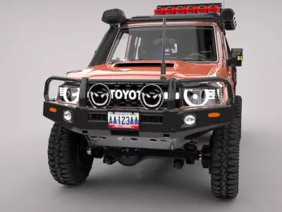 TOYOTA LAND CRUISER ARB Low-poly 3D model
