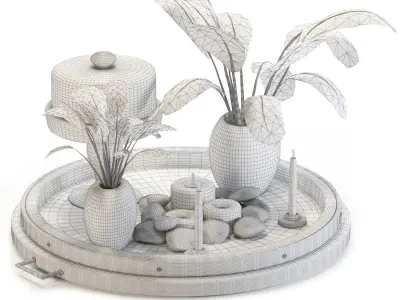 Decorative Set 01 Free 3D model