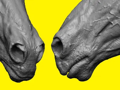 Realistic Horse Basemesh with LOD s 3D model