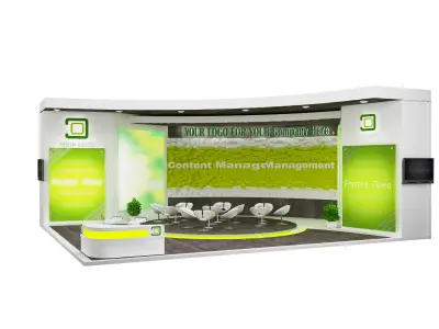 Booth Exhibition Stand a533b 3D model