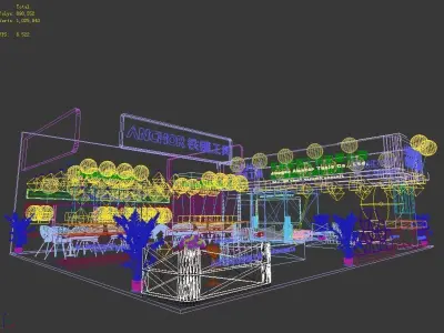 Exhibition - Area -10X14-3DMAX2010-03 3D model