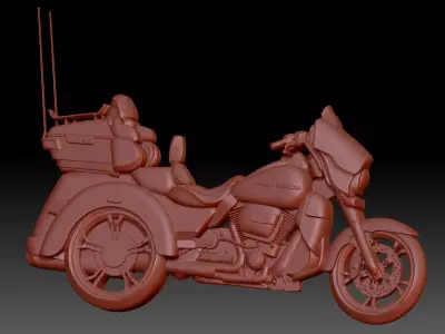 Motorcycle 3D print model