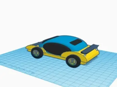 sports car 3D print model