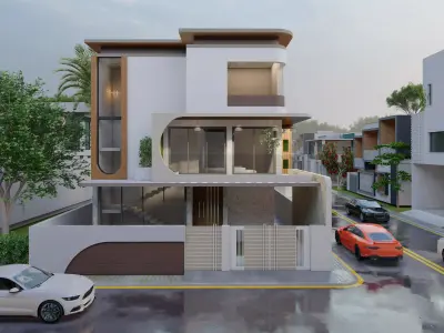 Curve villa  3D model