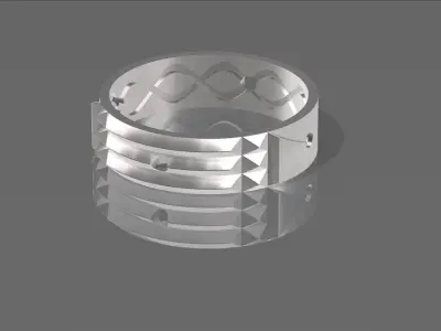 Atlantis Ring Number 15  3D print model