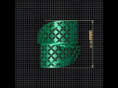 fusion women gold ring  3D print model