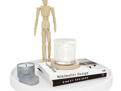 Decoration Set - Livingroom 03 3D model