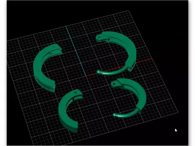 earring back or earring clutch free stl obj 3dm  Free 3D print model