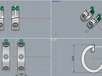 Earrings 30768 3D print model