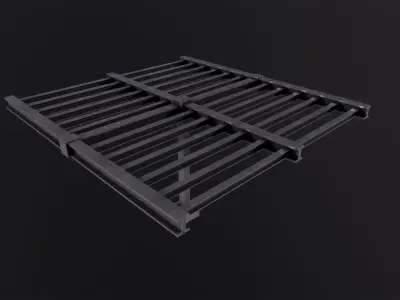 Construction steel beam 3D Model Low-poly 3D model