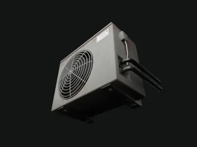 Air conditioning Low-poly 3D model