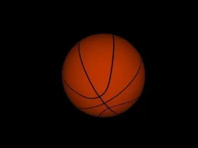 Basketball ball Low-poly 3D model