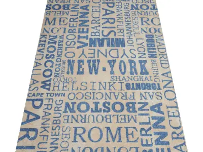 Rug Set 1090 3D model