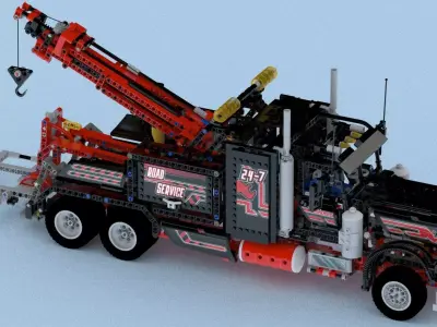 Lego Tow truck 8285 3D model