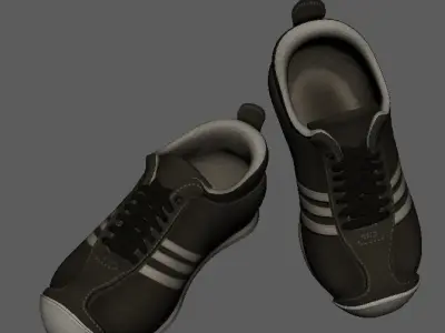 Sport shoe with high details hand painting 3D model