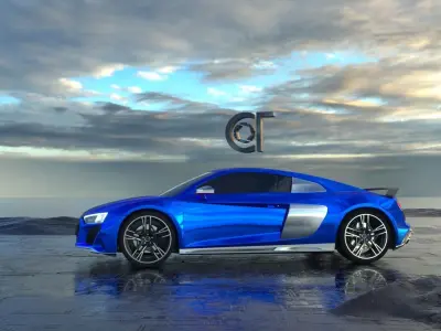 Audi R8 V10 2019 3D model