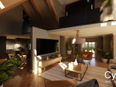 Large Mansion 2021 Blender Eevee and Cycles 1 3D model