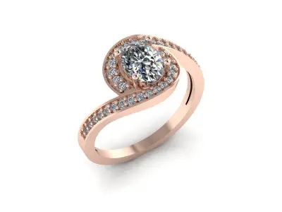 Diamond Ring Jewelry 3D print model purchase