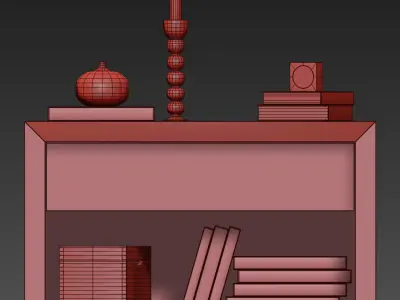 RH RECLAIMED RUSSIAN OAK 40in OPEN NIGHTSTAND 3D model