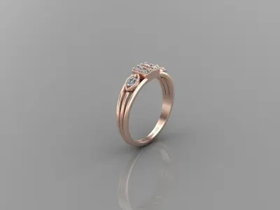 Solitaire Ring SR66 Version 1 3D model