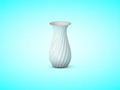 Vase 1 toilet brush Low-poly 3D model
