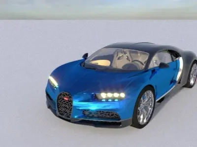 Bugati Chiron 3D model