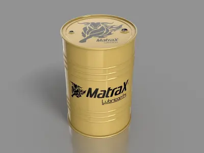 Realistic Matrax Barrel 3D Model Low-poly 3D model