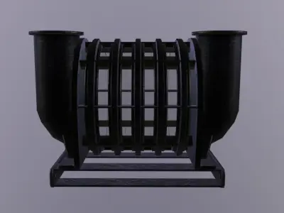  Fluid Converter Low-poly 3D model