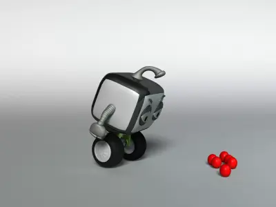Robot Bot Rig Free 3D model