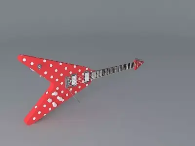 A Jackson Randy Rhoads V guitar Free 3D model