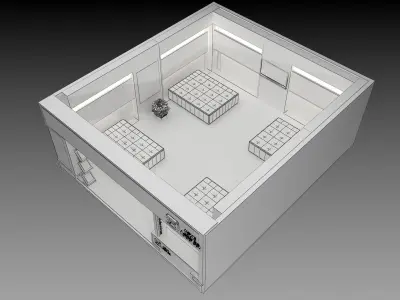 Booth Exhibition Stand a412d  3D model