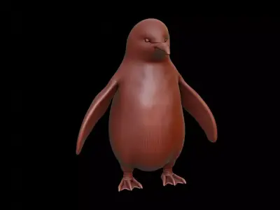 Penguin Animal Sculpture 3D print model get