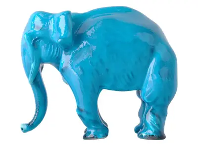 Paul Milet Sevres Ceramic Elephant Figure 3D model