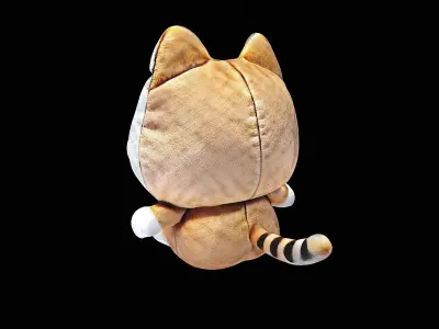 cute little cat plush 3D model