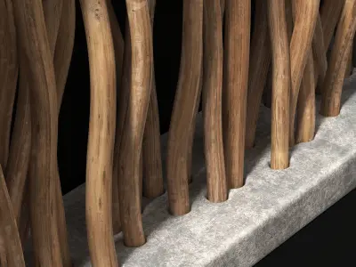 Planter branch crooked n3 3D model