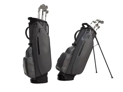 Golf Bag Vessel Player IV Pro Gray Low-poly 3D model