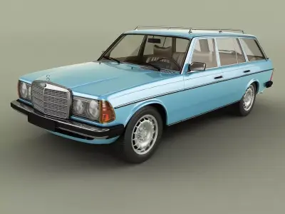 Mercedes-Benz W123 Estate 3D model
