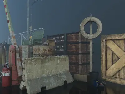 WAR Fixtures Low-poly 3D model