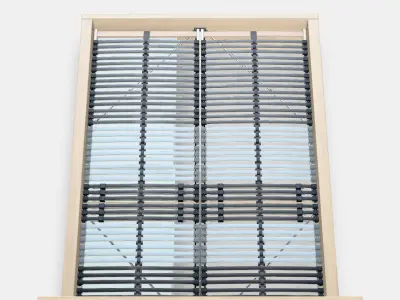 MALM Bed frame high w 2 storage boxes 24 Low-poly 3D model