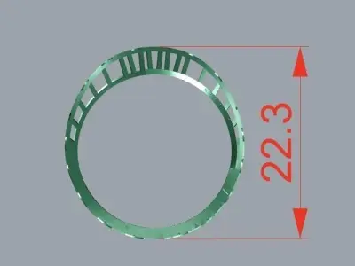 rings 3D print model 15