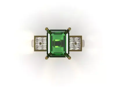 Luxury printable jewelry cad woman ring model jr00340 3D print model