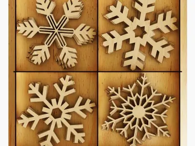 Christmas decorations 3D model