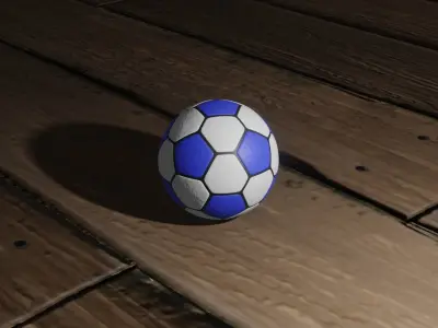 Soccer Ball 3D model 13