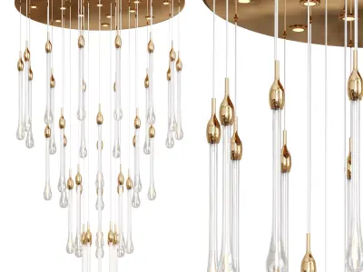  Crystal Drop Chandelier  3D model