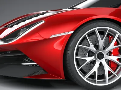 Generic Supercar 2020 3D model