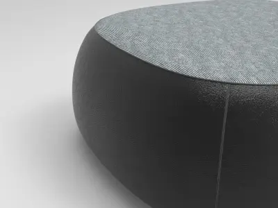 Gomi Pouf Low-poly 3D model