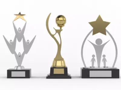 Trophy Cups 3D model 57