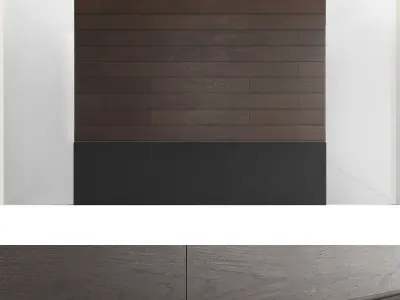 Decorative wall panel set 12 3D model