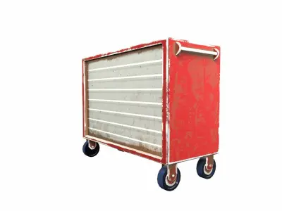 Tools Trolley Low-poly 3D model