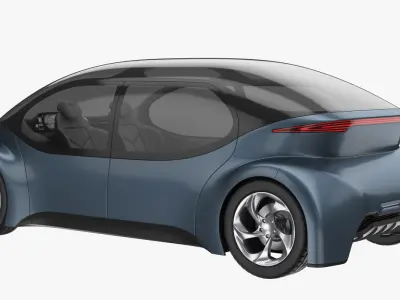 Self-Driving Car Concept 3D model